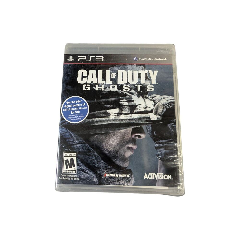 Call of Duty Ghosts Sony Playstation 3 PS3 Black Label New Sealed 2013